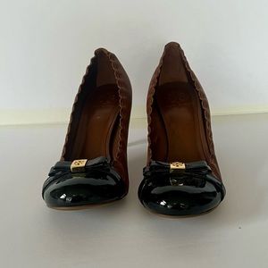 Tory Burch Two-Tone Leather Pumps | Size 10 M | Excellent Used Condition